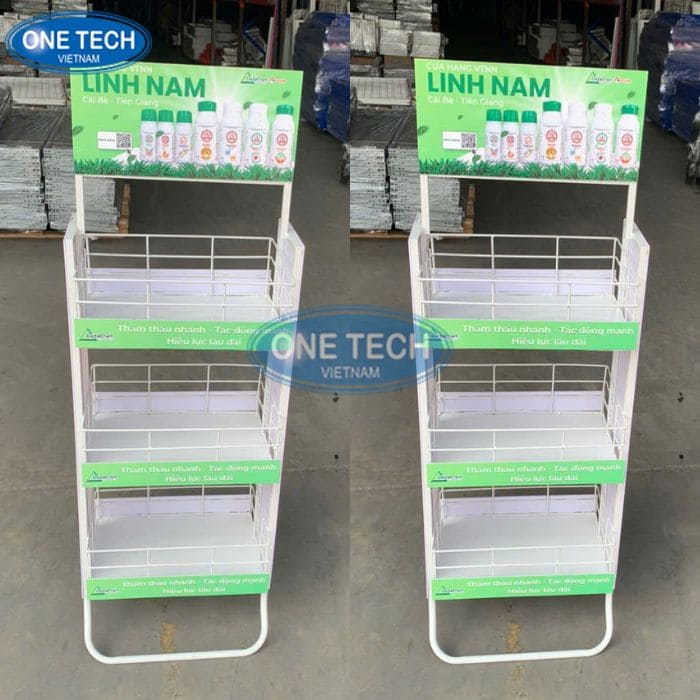 Kệ quảng cáo thuốc bảo vệ thực vật cửa hàng Linh Nam